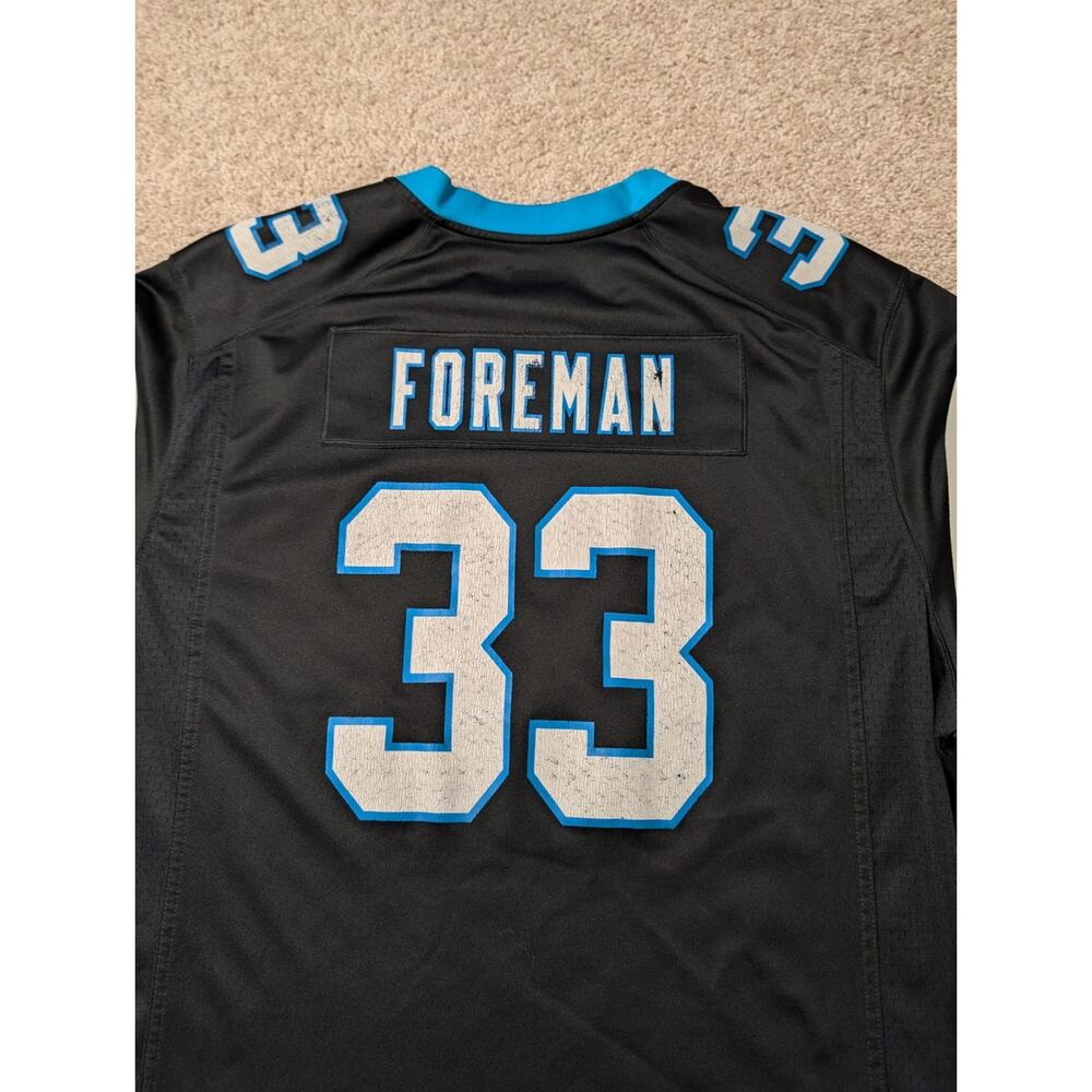 Nike D'Onta Foreman Carolina Panthers Jersey Mens 3XL Black Home NFL Football 33 - Picture 8 of 13